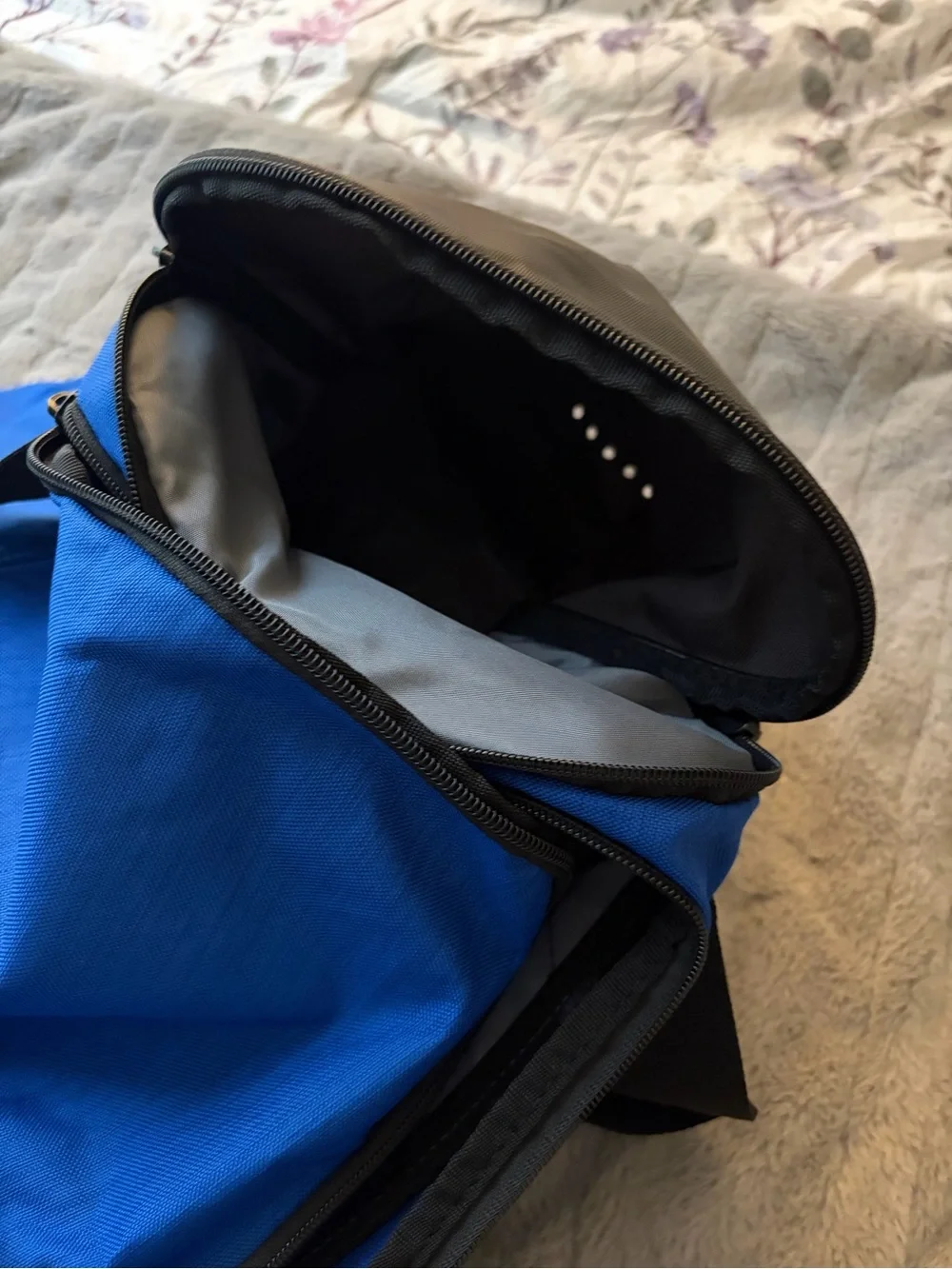 Nike Royal Blue Duffel with White Swoosh